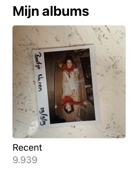 Mijn albums iPhone