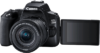 Canon EOS 250D - voorkant met opengeklapt scherm