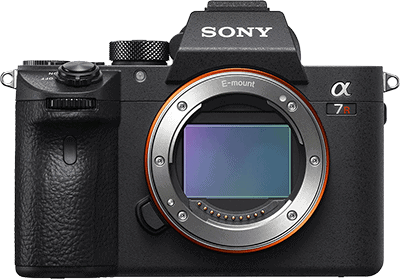 Sony a7R III - voorkant zonder lens