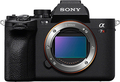 Sony a7R V - voorkant zonder lens