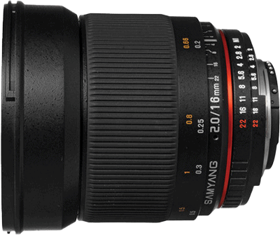 Samyang 16mm F2 ED AS UMC CS Rokinon 16mm F2 ED AS UMC CS