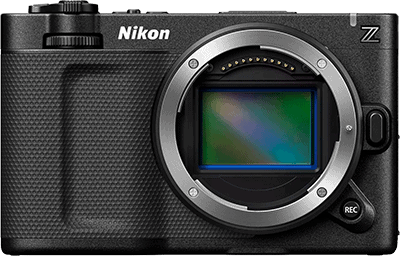 Nikon ZR - voorkant zonder lens